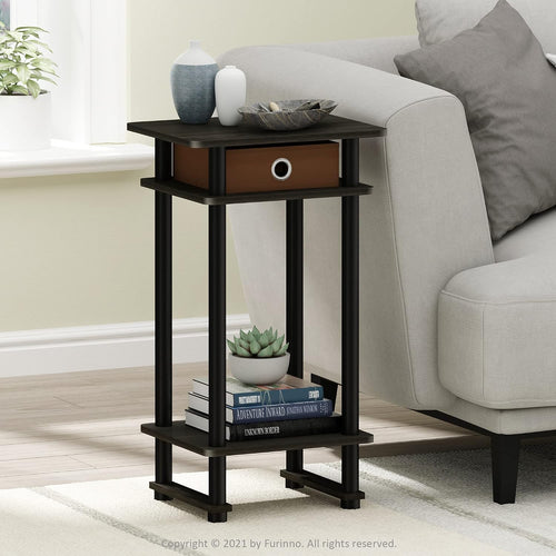 17017 Turn-N-Tube End Table, 1-Pack, Espresso