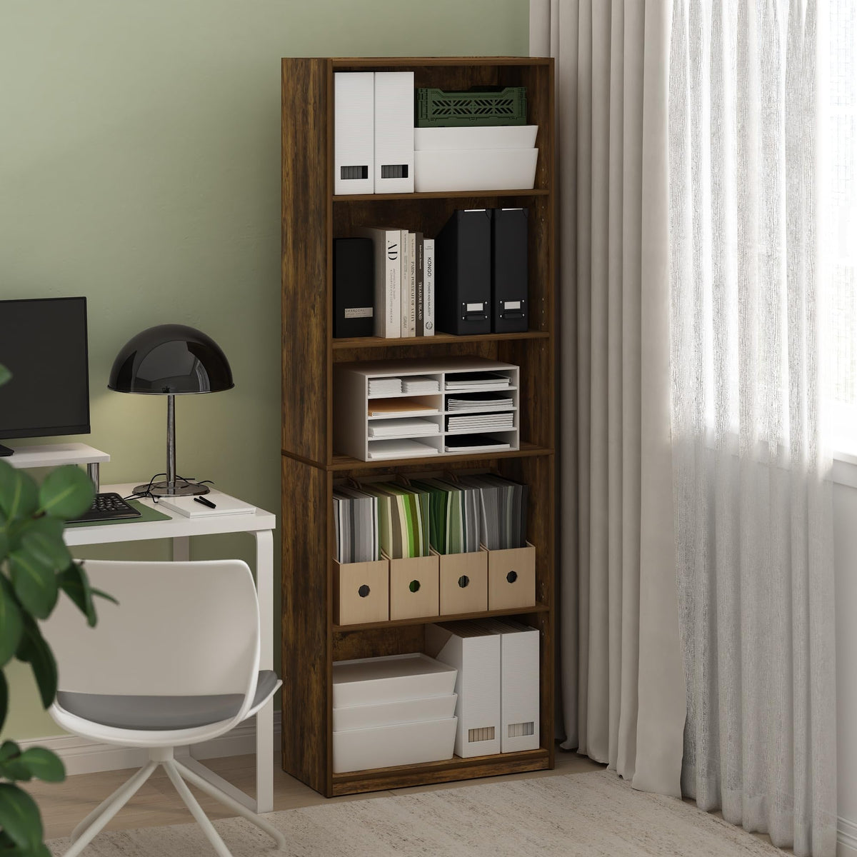 Hermite Rectangular Floating Shelves for Wall, Black Espresso