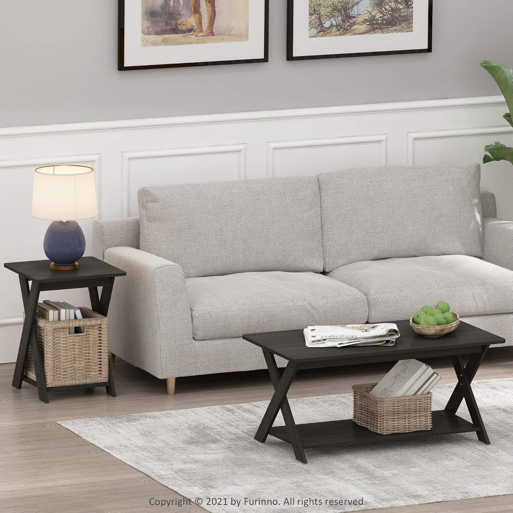 Modern Simplistic Coffee Table, Espresso