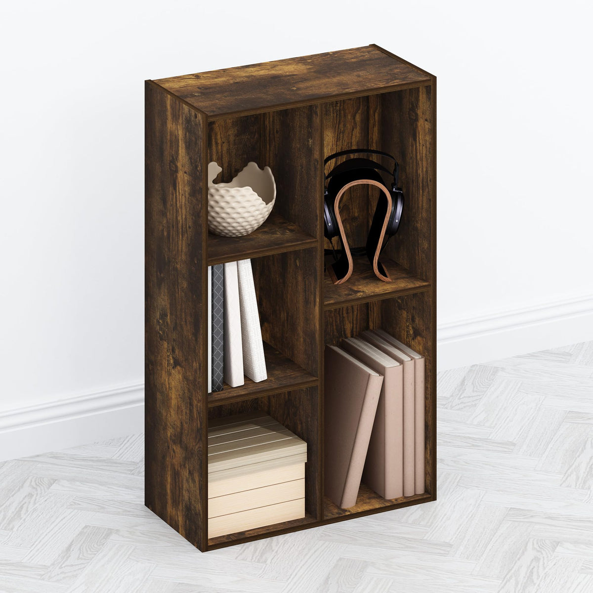 JAYA TV Stand, French Oak Grey/Black