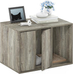 PELI 24" Wide Cat Litter Box Enclosure, French Oak Grey