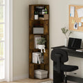 ECON Corner Shelf, 2-Tier Corner Book Shelf, Standing Storage Shelves, Cube Display Rack, Bookshelf, for Organization and Storage, Living Room, Home Office, White