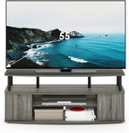 JAYA Large Entertainment Stand for TV Up to 55 Inch, French Oak Grey/Black