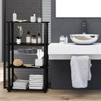 Turn-S-Tube Toolless 4-Tier Storage Shelves, Black Espresso